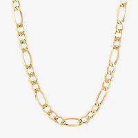 Mens 14K Gold 22 Inch Figaro Chain Necklace