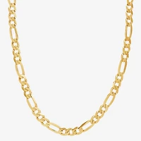 Mens 10K Gold 22 Inch Figaro Chain Necklace