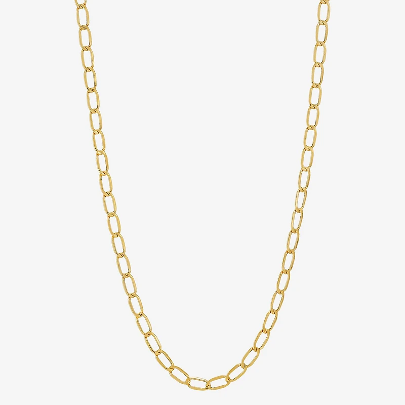 Unisex Adult 14K Gold Inch Curb Chain Necklace