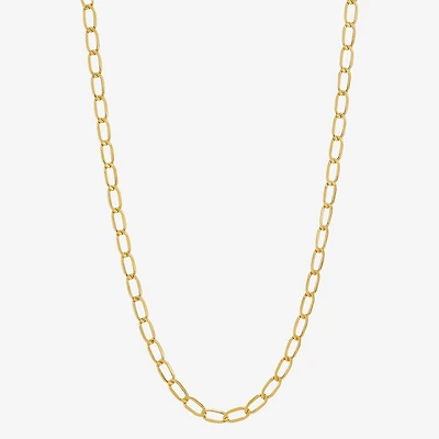 Unisex Adult 14K Gold 22 Inch Curb Chain Necklace