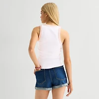 Womens Juniors Sleeveless Strawberry Shortcake Tank Top