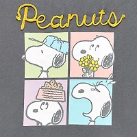Peanuts Crew Fleece Womens Juniors Neck Long Sleeve Sweatshirt
