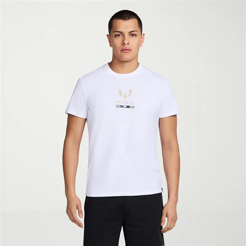 MESSI Collection Mens Round Neck Short Sleeve Regular Fit Graphic T-Shirt