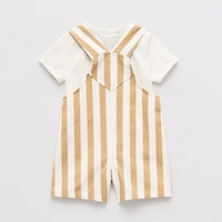 Little Lad Baby Boys 3-pc. Shortall Set
