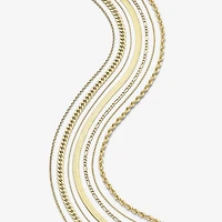 Womens 14K Gold 16 Inch Fashion Chain Necklace