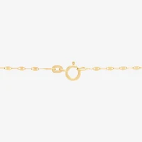 Womens 14K Gold 18 Inch Y Necklace