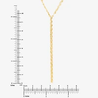 Womens 14K Gold 18 Inch Y Necklace
