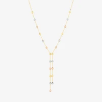 Womens 14K Gold Inch Y Necklace