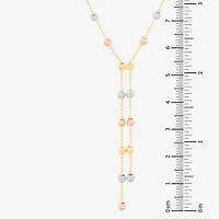 Womens 14K Gold Inch Y Necklace