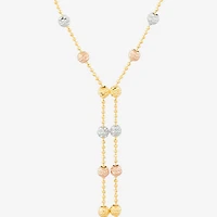 Womens 14K Gold Inch Y Necklace