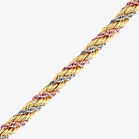 Womens 14K Gold Inch Rope Chain Necklace