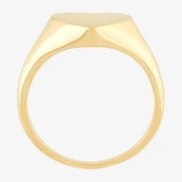Womens 14K Gold Heart Signet Ring