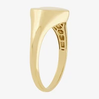 Womens 14K Gold Heart Signet Ring