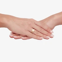 Womens 10K Gold Round Signet Ring