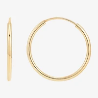 Womens 14K Gold 16mm Hoop Earrings