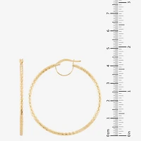 Womens 10K Gold 44mm Hoop Earrings