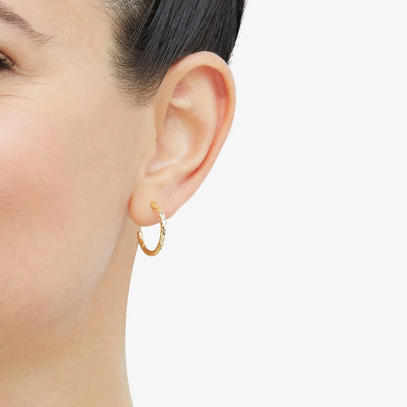 Womens 10K Gold Pair Earring Set