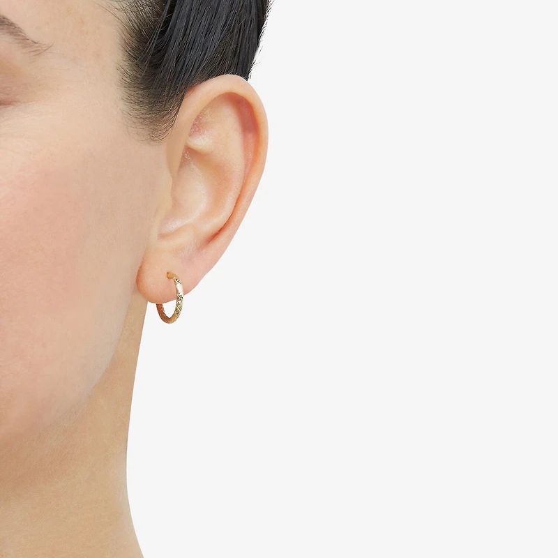 Womens 10K Gold Pair Earring Set