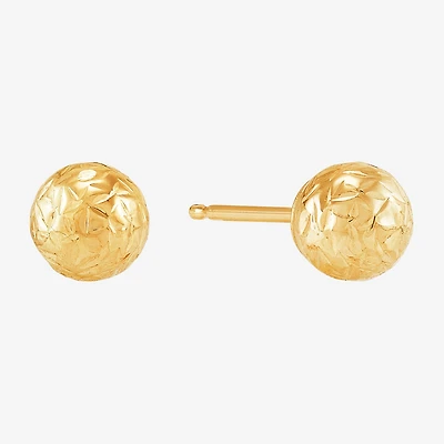 Womens 10K Gold 3 Pair Earring Set