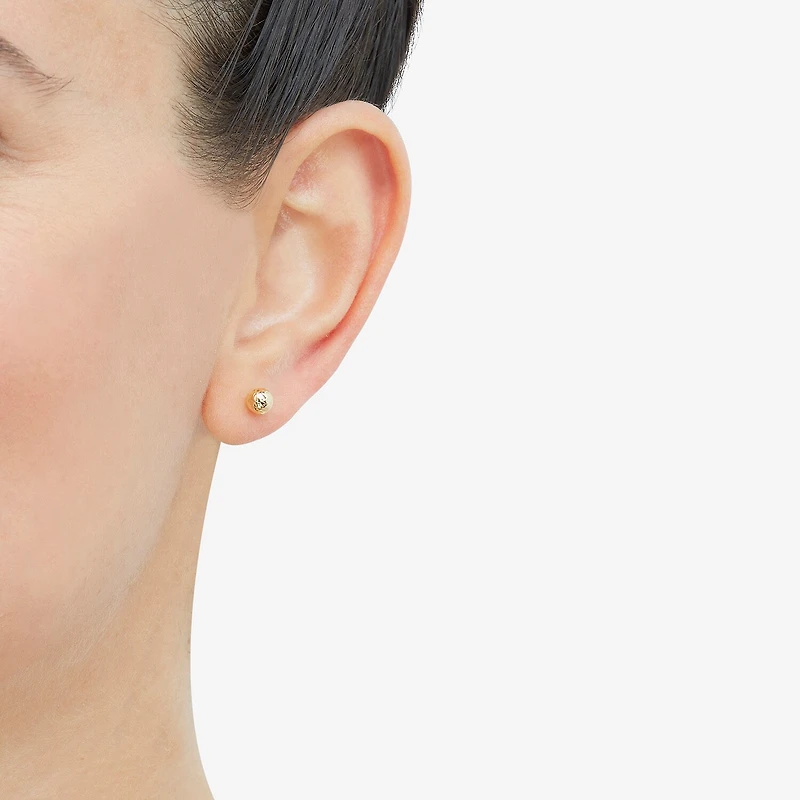 Womens 10K Gold Pair Earring Set