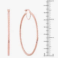 Womens 10K Gold 64mm Hoop Earrings