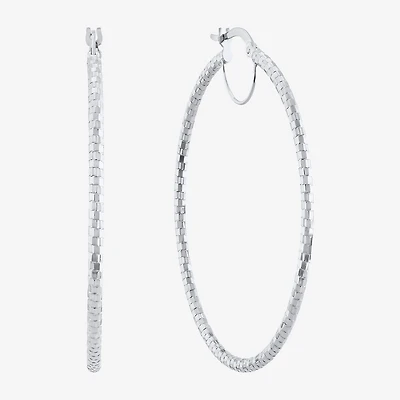 Womens 10K Gold 64mm Hoop Earrings
