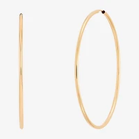 Womens 14K Gold 50mm Hoop Earrings