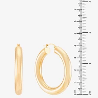 Womens 14K Gold 40mm Hoop Earrings