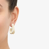 Womens 14K Gold 19mm Hoop Earrings