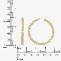 Womens 14K Gold 30mm Hoop Earrings