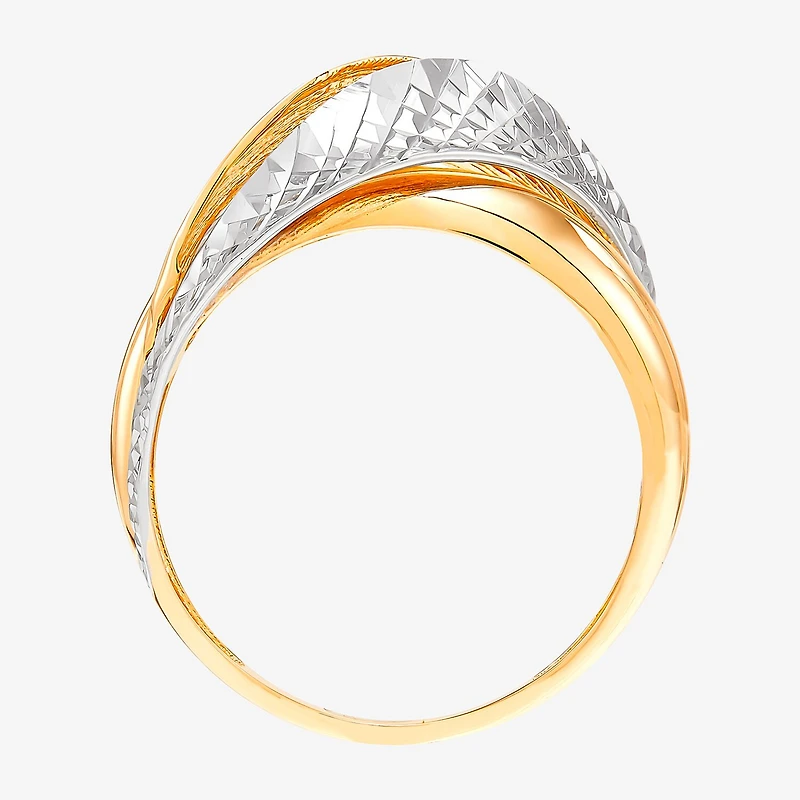 Womens 13MM 14K Gold Band