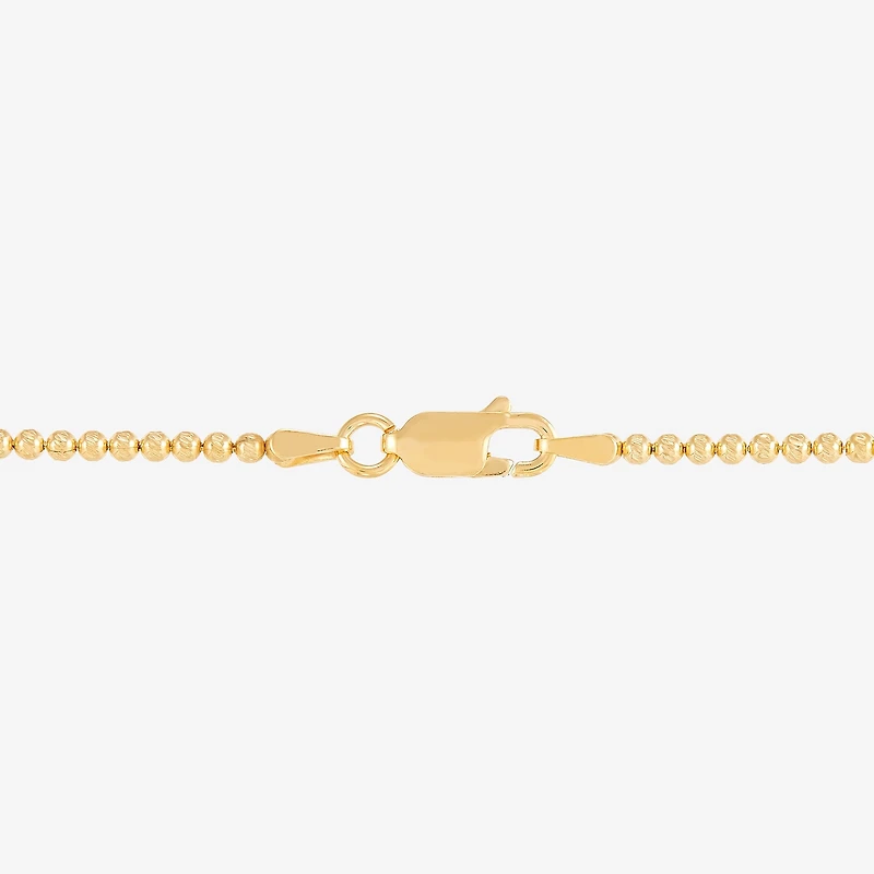 Virgin Mary Mens 14K Gold Over Silver Oval 22 Inch Pendant Necklace