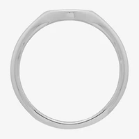 Womens Sterling Silver Signet Ring