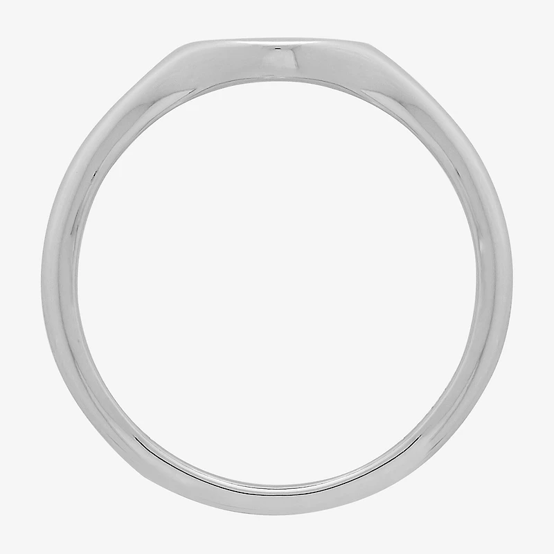 Womens Sterling Silver Signet Ring