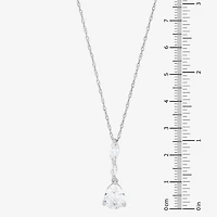 Womens White Cubic Zirconia Sterling Silver 2-pc. Jewelry Set