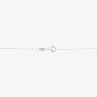 Womens Multi Color Crystal Sterling Silver Round 18 Inch Pendant Necklace