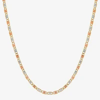 Limited Quantities! Womens 14K Tri-Color Gold 18 Inch Valentino Chain Necklace