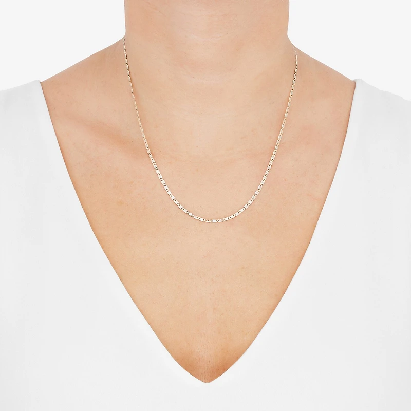 Limited Quantities! Womens 14K Tri-Color Gold 18 Inch Valentino Chain Necklace