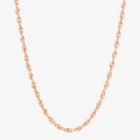 Limited Quantities! Womens 14K Rose Gold 30 Inch Rope Chain Necklace