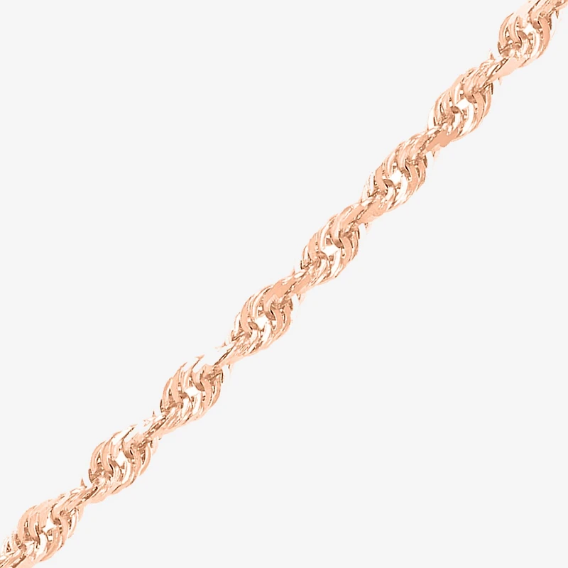 Limited Quantities! Womens 14K Rose Gold 30 Inch Rope Chain Necklace