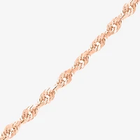Limited Quantities! Womens 14K Rose Gold 30 Inch Rope Chain Necklace