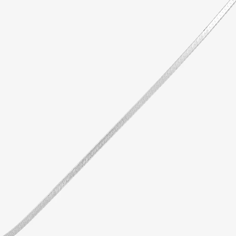 Limited Quantities! Womens 10K White Gold 20 Inch Herringbone Chain Necklace