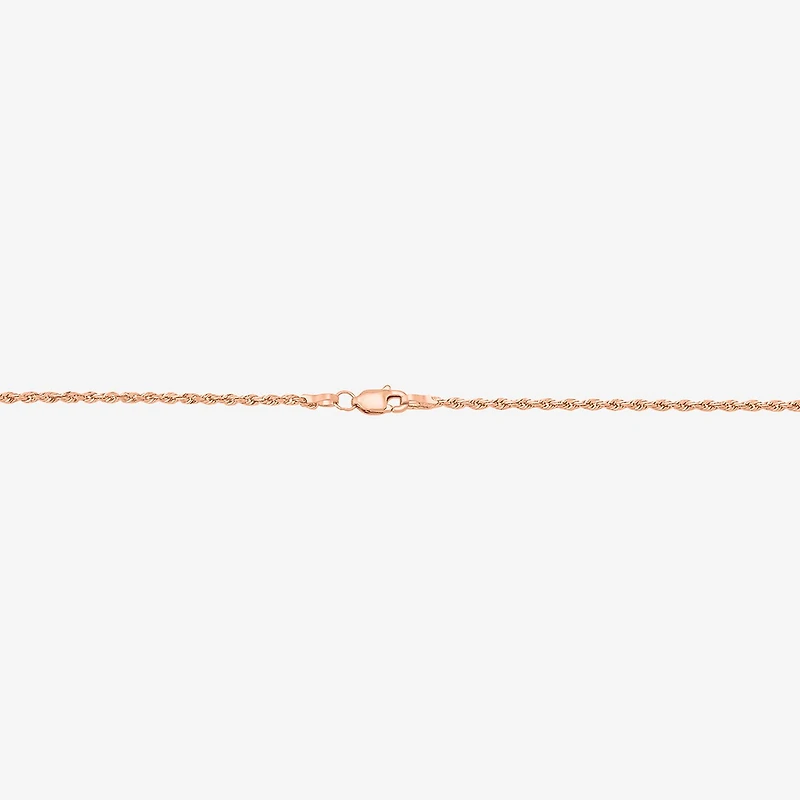 Limited Quantities! Womens 14K Rose Gold 30 Inch Rope Chain Necklace