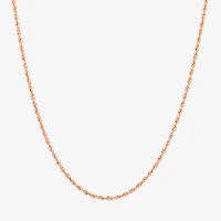 Limited Quantities! Womens 14K Rose Gold 30 Inch Rope Chain Necklace