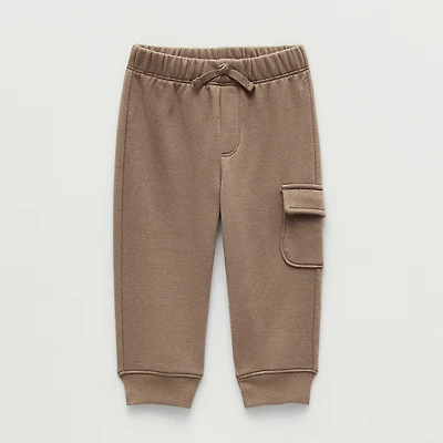 Okie Dokie Baby Boys Cinched Regular Fit French Terry Pull-On Pant