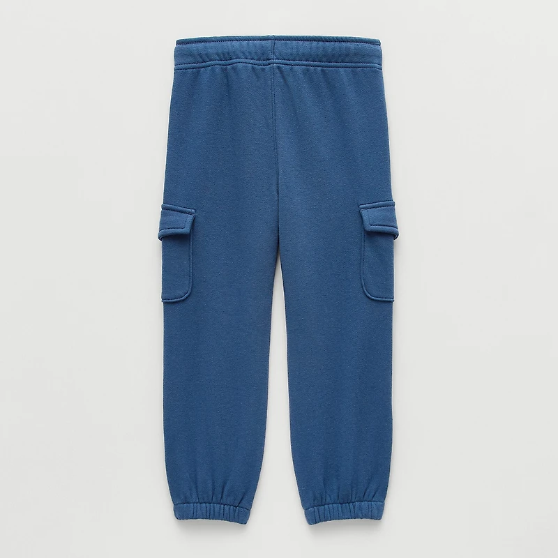 Okie Dokie Toddler & Little Boys Cinched Regular Fit French Terry Pull-On Pant