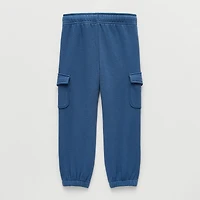 Okie Dokie Toddler & Little Boys Cinched Regular Fit French Terry Pull-On Pant