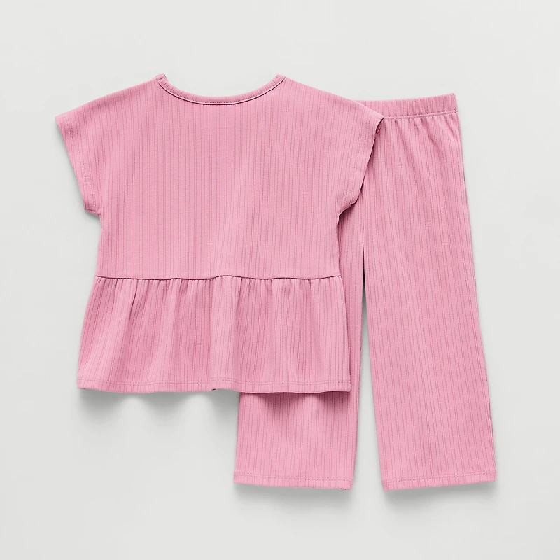 Okie Dokie Toddler & Little Girls 2-pc. Pant Set