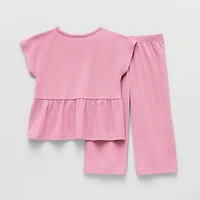 Okie Dokie Toddler & Little Girls 2-pc. Pant Set