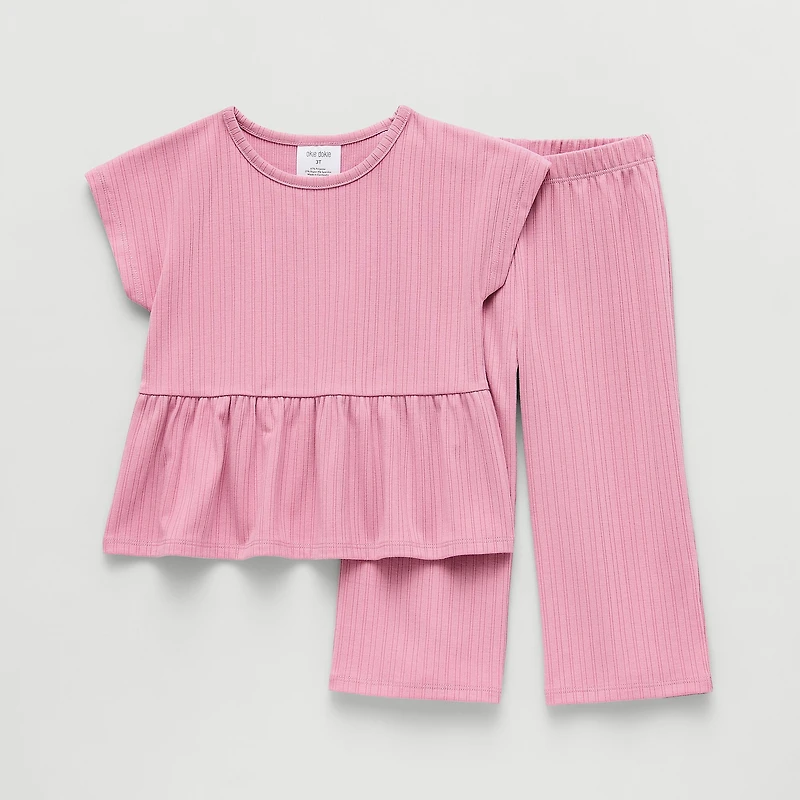 Okie Dokie Toddler & Little Girls 2-pc. Pant Set